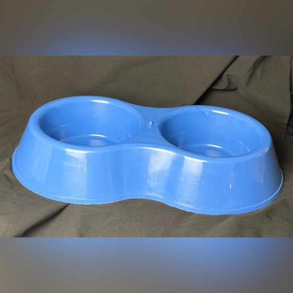 Vibrant Life 6.25-Cup Double Feed and Water Bowl, Dark Blue. Excellent Condition - Picture 1 of 6